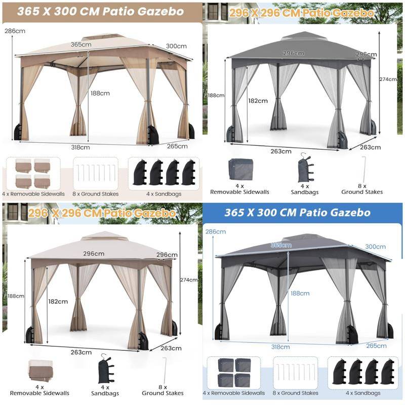 COSTWAY Outdoor Garden Gazebo