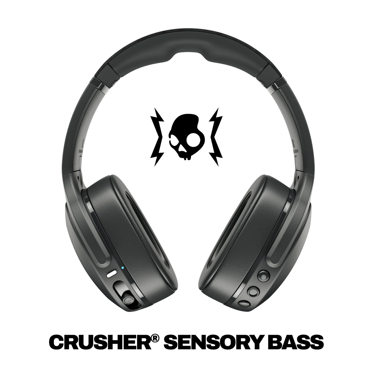 Skullcandy Crusher Evo True Black headphones - front view