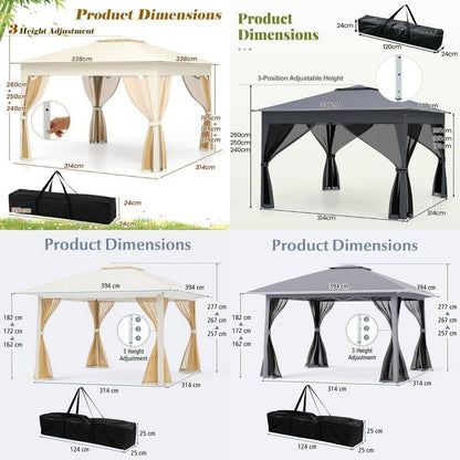 COSTWAY Outdoor Garden Gazebo