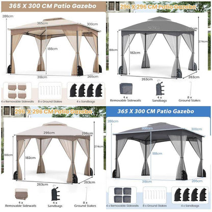 COSTWAY Outdoor Garden Gazebo